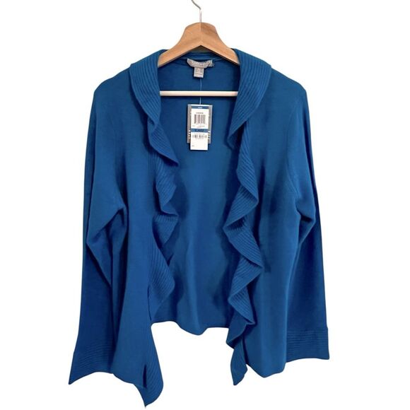 Charter Club Womens Cashmere Open Front Cardigan Sweater Size XL Quiet Luxury - Picture 1 of 7